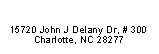 Text Box: Ballantyne Corporate Office15720 John J Delany Dr, # 300Charlotte, NC 28277