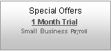 Text Box: Special Offers1 Month TrialSmall Business Payroll