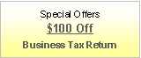 Text Box: Special Offers$100 OffBusiness Tax Return 