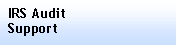 Text Box: IRS AuditSupport