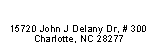 Text Box: Ballantyne Corporate Office15720 John J Delany Dr, # 300Charlotte, NC 28277